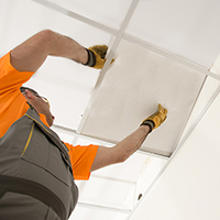 Selection of suspended ceilings by ease of installation