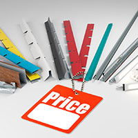 Rating of suspended ceilings by cost