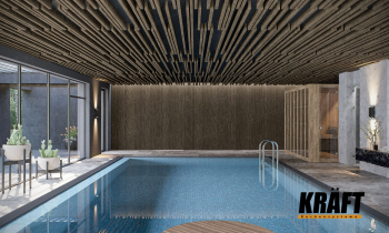 "Pitfalls" of a metal rail ceiling in the pool (+4 photo)