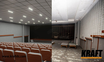 Reconstruction projects using ceiling solutions KRAFT