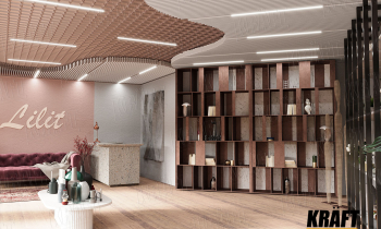 New Article: Two-Level Combined Suspended Ceiling in an Art Boutique