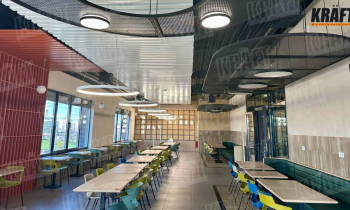 KRAFT in Restaurant Interiors: When the Ceiling Works for the Space