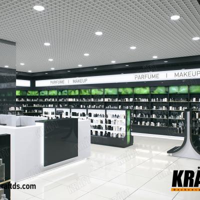 Wnętrza 3D z klasycznym i kasetonowy sufit rastrowy / 3D interiors classic open cell and GLK15/15